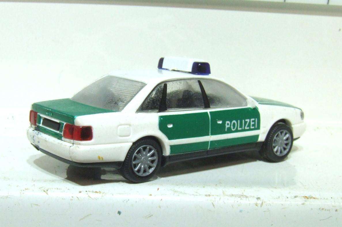 RIETZE HO: Highly Detailed AUDI A8 Polizei Car in Good Used Boxed Condition.(Germany)