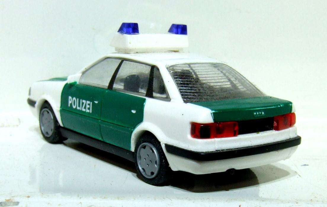 RIETZE HO: Highly Detailed AUDI 80 Polizei Car in Good Used Boxed Condition.(Germany)