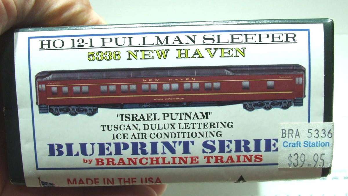 BRANCHLINE HO:  Detailed American "NEW HAVEN" Passenger Coach in New Unassembled Boxed condition.(US