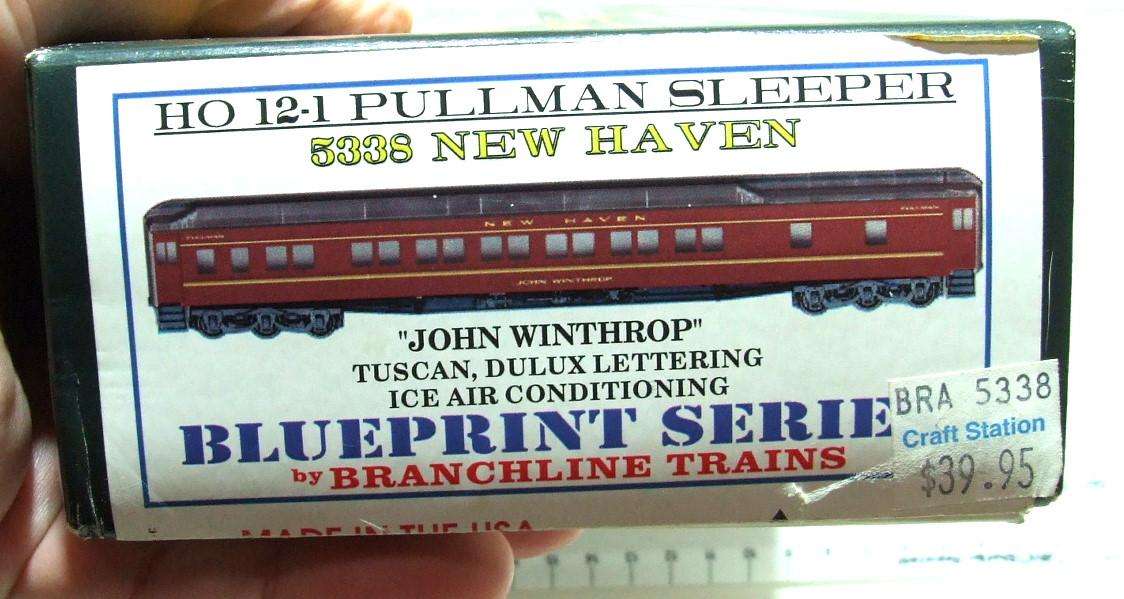 BRANCHLINE HO:Detailed American "NEW HAVEN" Pass Coach in New Partly Assembled Boxed condition.(USA