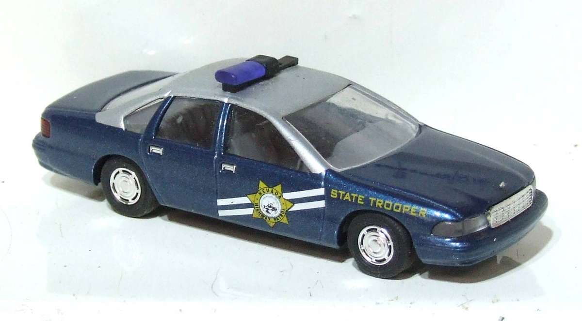 BUSCH HO: Highly Detailed Chevrolet Caprice Highway Patrol Car  in  Fair Un-Boxed Condition.