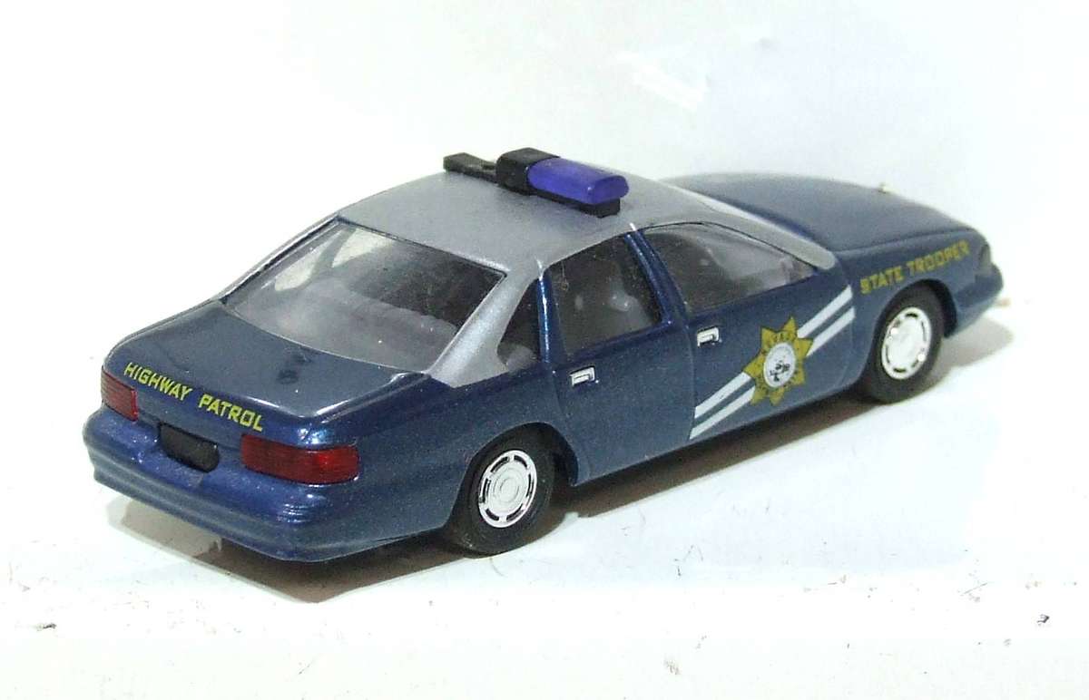 BUSCH HO: Highly Detailed Chevrolet Caprice Highway Patrol Car  in  Fair Un-Boxed Condition.