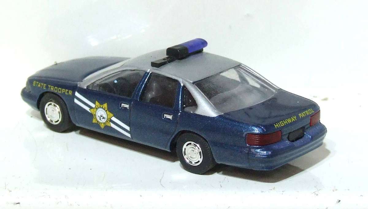 BUSCH HO: Highly Detailed Chevrolet Caprice Highway Patrol Car  in  Fair Un-Boxed Condition.