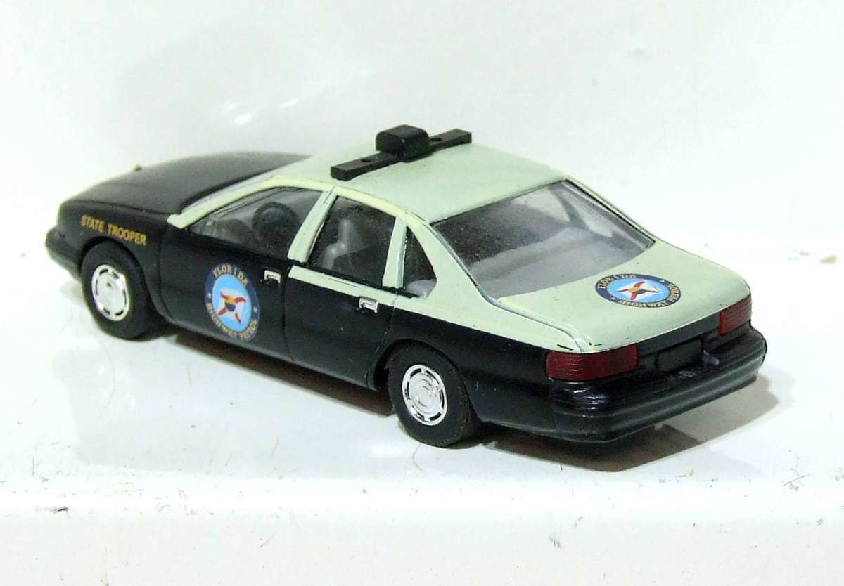 BUSCH HO: Highly Detailed Chevrolet Caprice State Trooper Car  in  Fair Un-Boxed Condition.
