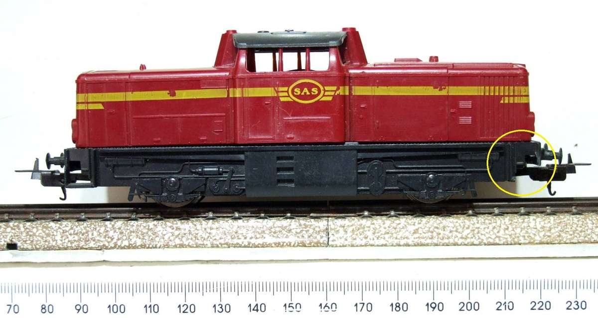 LIMA HO:  SAR Diesel Locomotive in Fair, Un-boxed and Used Condition(Italy)