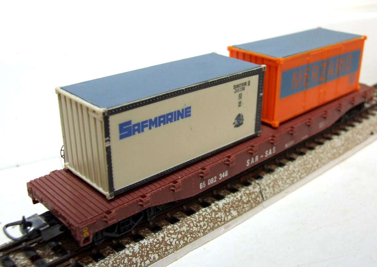 LIMA HO: SAR Container Carrier with Load in Good Un-Boxed Used Condition (Italy)