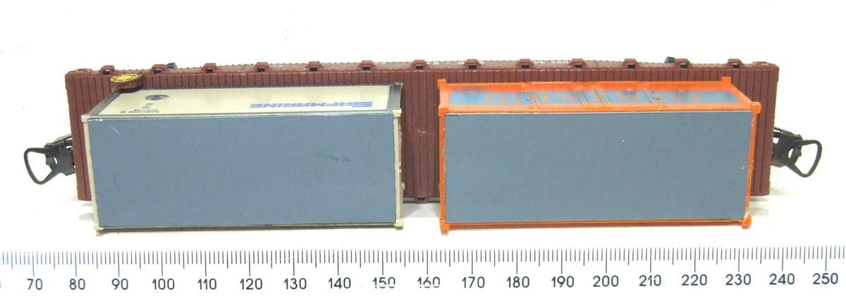 LIMA HO: SAR Container Carrier with Load in Good Un-Boxed Used Condition (Italy)