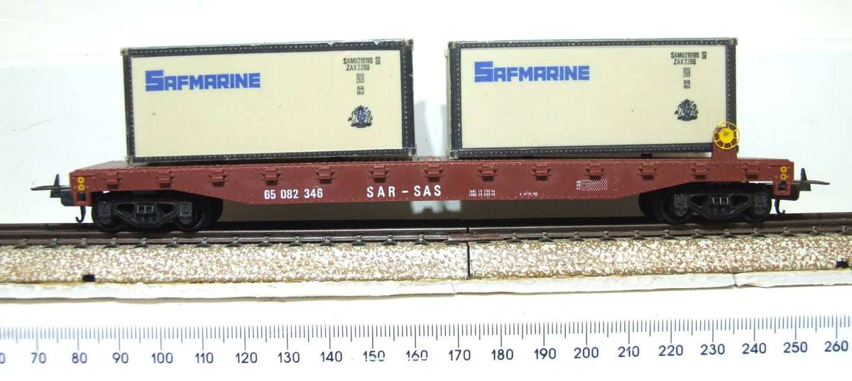 LIMA HO: SAR Container Carrier with Load in Good Un-Boxed Used Condition (Italy)