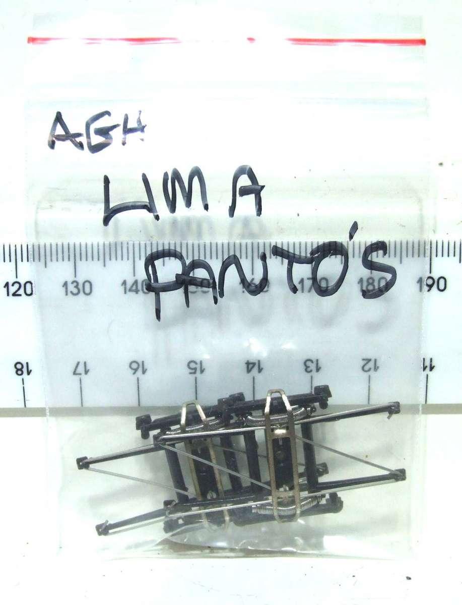 LIMA HO: 1pr SAR E5 Locomotive Pantographs  in Good condition(with new Springs) for Parts.(Italy)