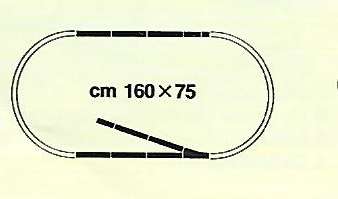 LIMA HO:  22pc Oval Metal Track with Turnout and Buffer Stop in Good Used Condition.(Italy)
