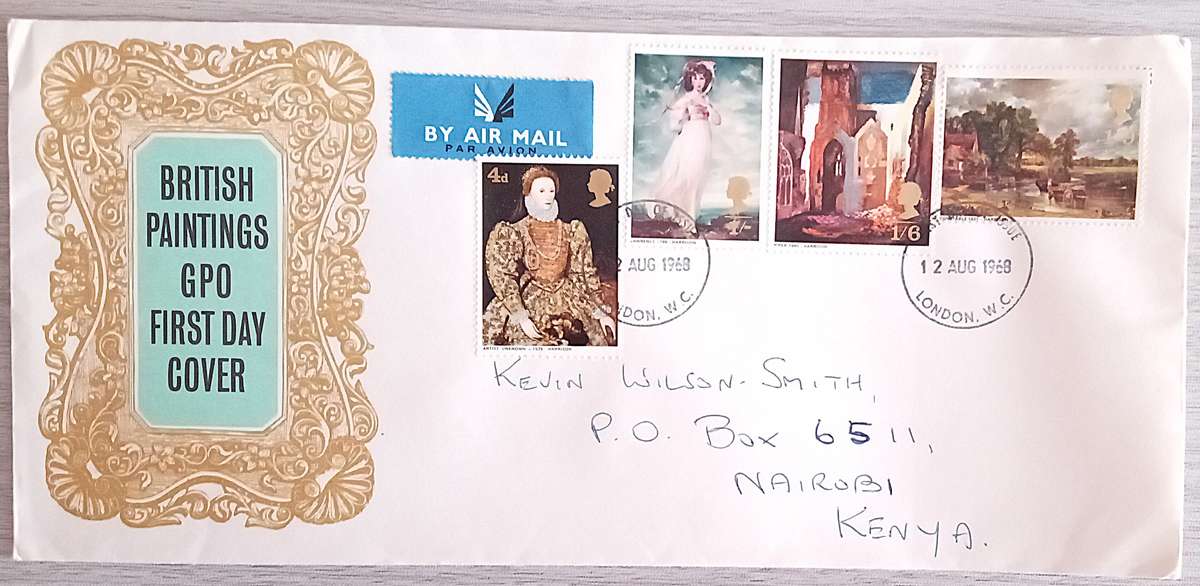 England 1968 Addressed FDC British Paintings.
