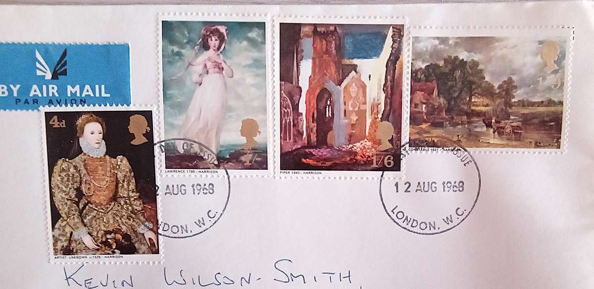 England 1968 Addressed FDC British Paintings.