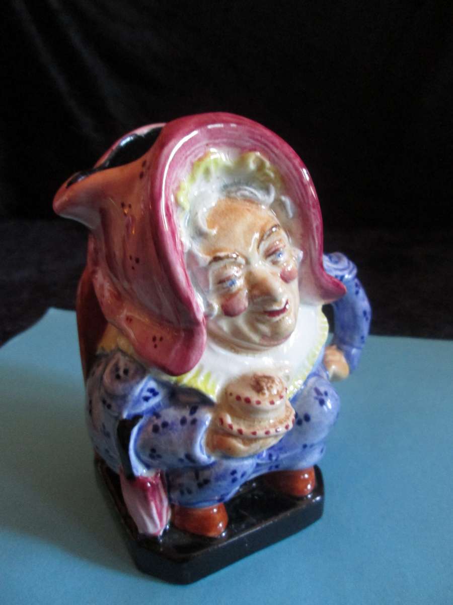 Burleigh Ware Toby Jug "Sairey Gamp" 10cm high