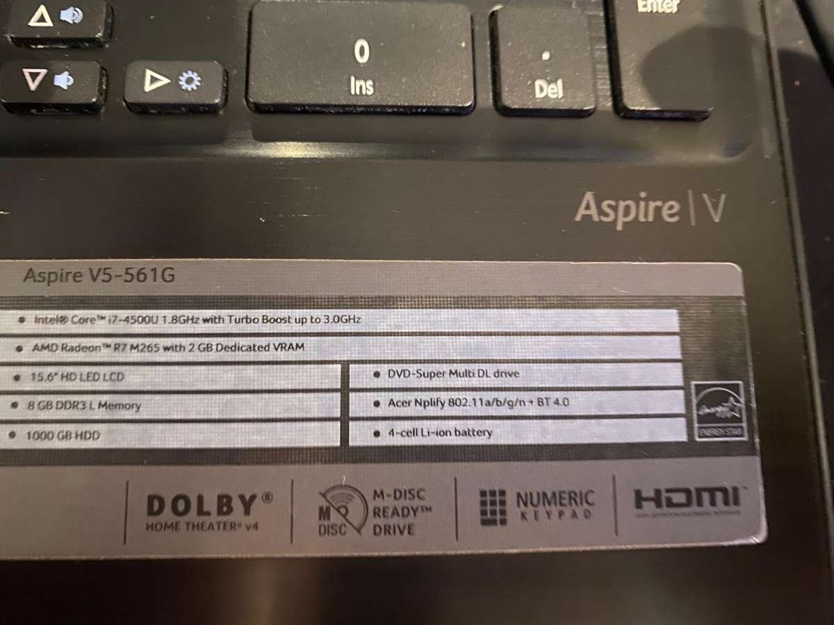 BARGAIN!! Acer Aspire V5-561G i7 8Gb laptop