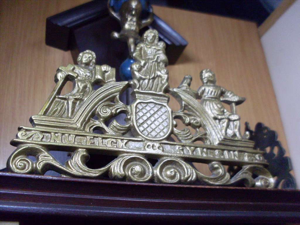 DUTCH ZAANSE  BRASS WALL CLOCK...WORKING....