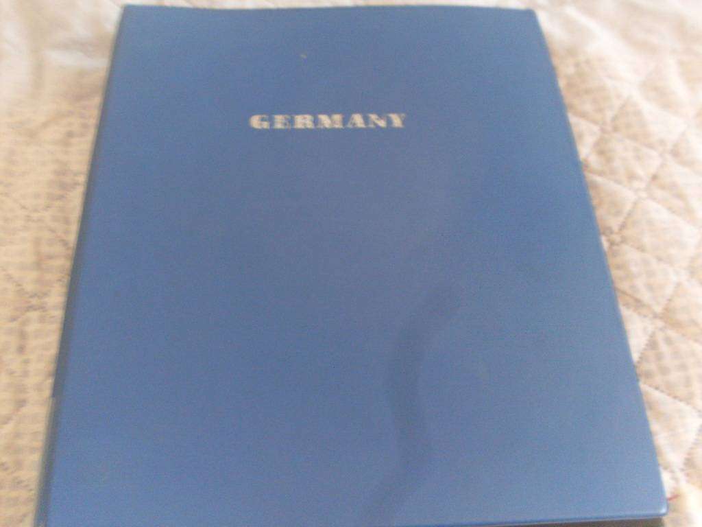 GERMAN FILE WITH + - 200 BLOCKS OF 4 POSTAGE STAMPS AND SOME SINGLES TOO