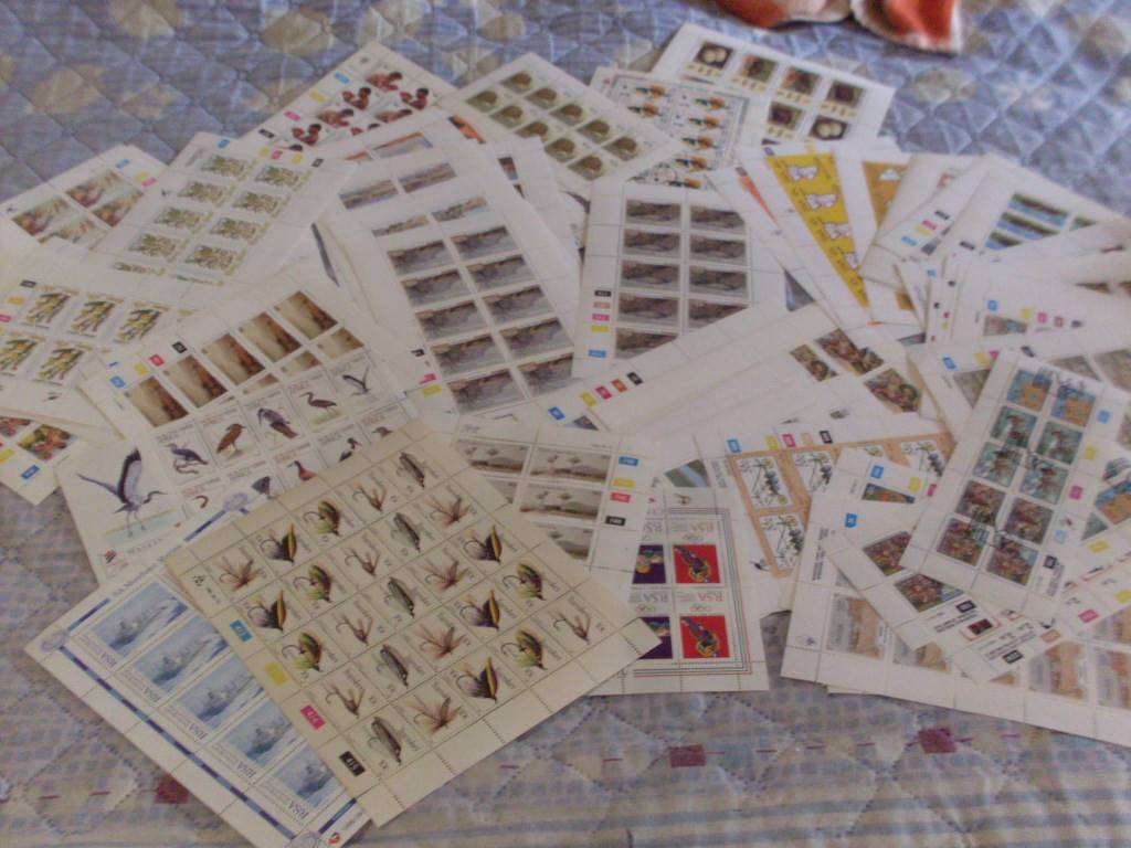 104 VARIOUS SHEETS OF 10 MINT POSTAGE STAMPS