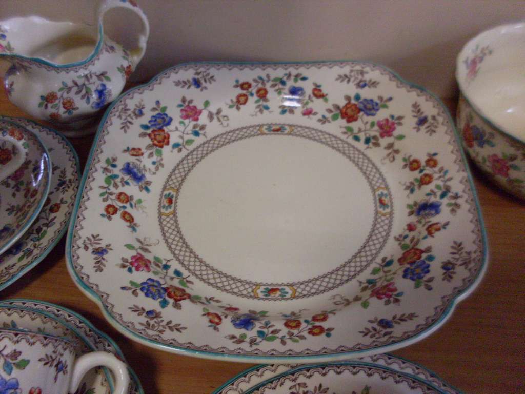 VINTAGE SPODE  TEASET ...ROYAL JASMINE PATTERN...SEE DESCRIPTION