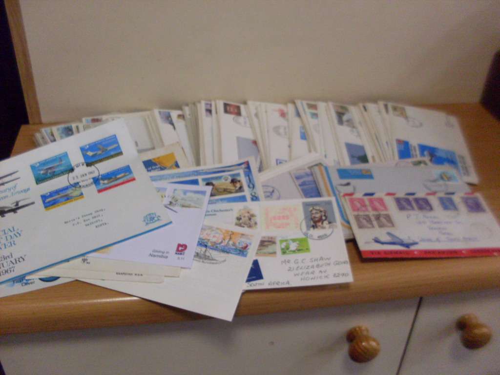 98 VARIOUS FLIGHT COVERS...SA AND OTHER