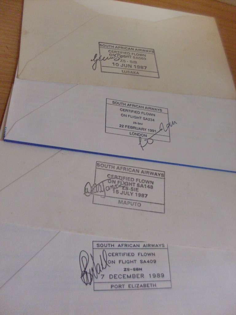 98 VARIOUS FLIGHT COVERS...SA AND OTHER