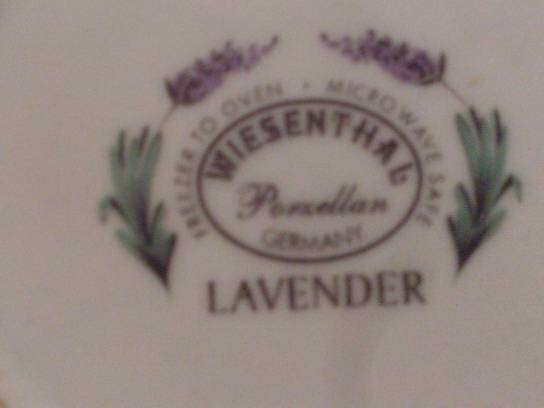 17 Piece Wiessenthal (Germany) Lavender Pattern Tea Set