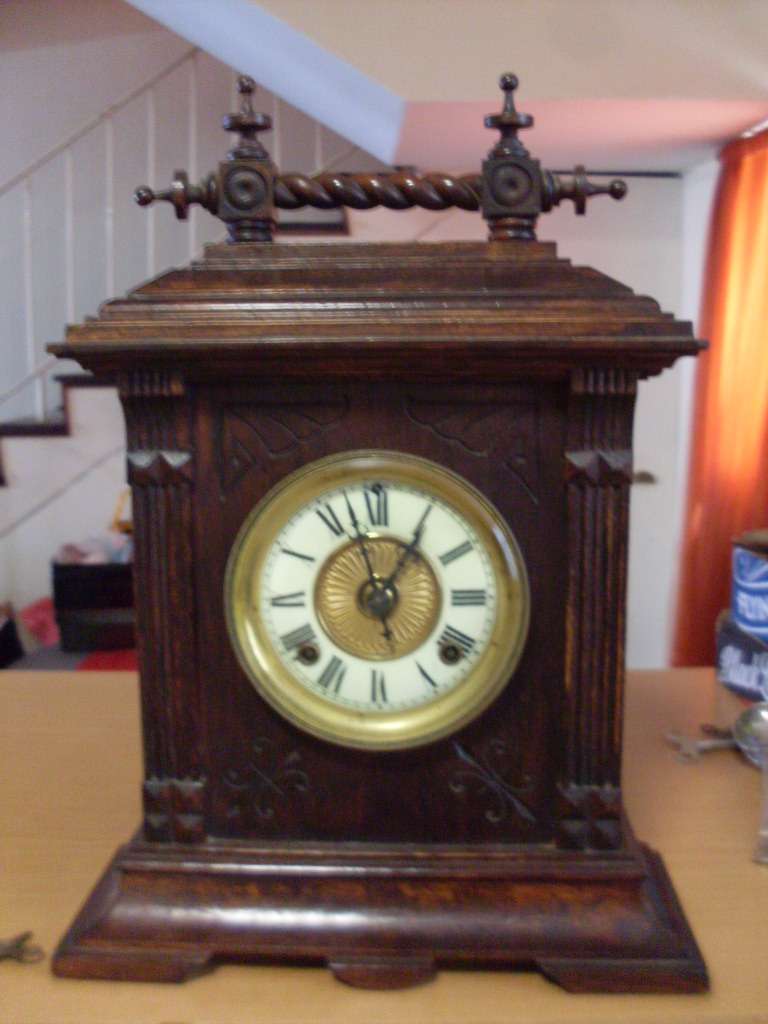 VINTAGE ANSONIA MANTLE CLOCK...8 DAY SUSSEX STRIKE 1878....WORKING