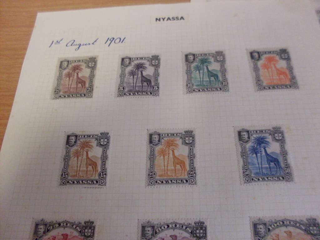 A COLLECTION OF NYASSA 1901/1921...CENTAVOS/REIS/SOME OVERPRINTS/MINT