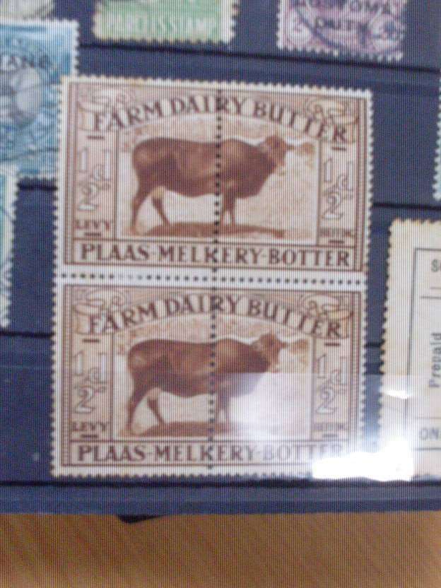 SOME INTERESTING VARIOUS SA TRIANGLE/FARM DAIRY BLOCK PERF DOWN CENTER AND MORE