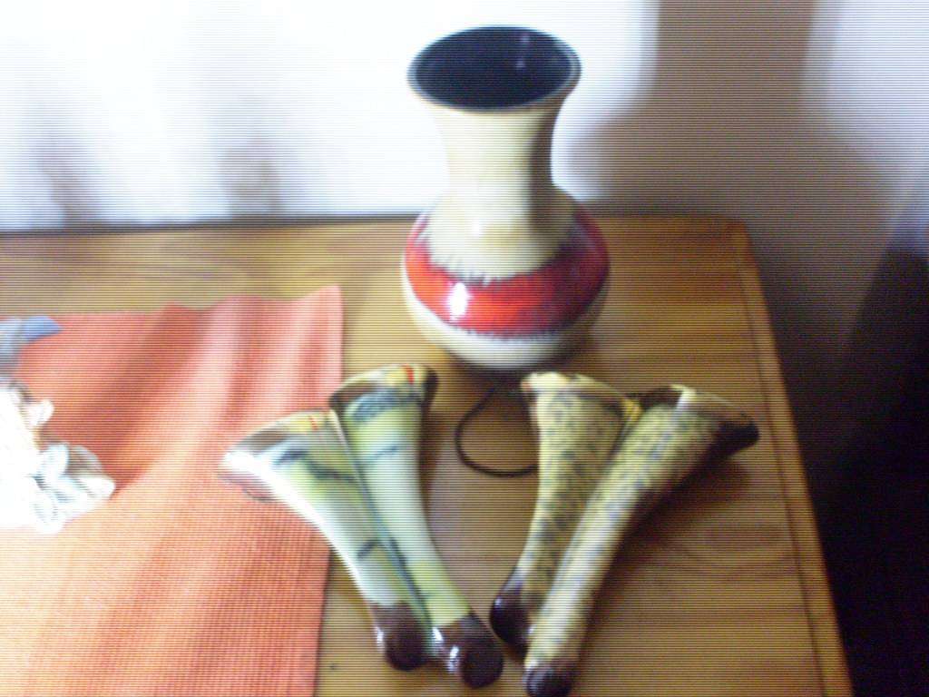 2 X  WALL SCONSES AND VASE ....MADE IN GERMANY