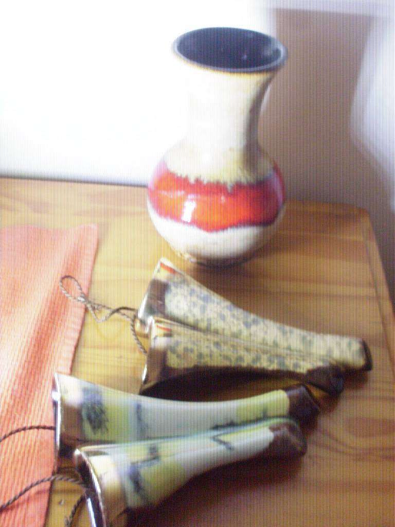 2 X  WALL SCONSES AND VASE ....MADE IN GERMANY
