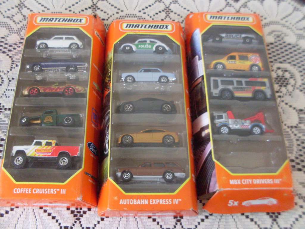 3 X MATCHBOX DIE CAST CARS  SETS OF 5/5 /4 ...SEE DESCRIPTION
