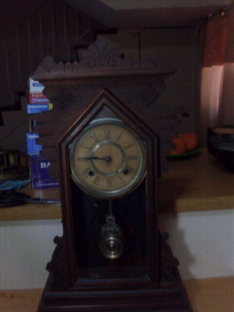 VINTAGE ANSONIA GINGERBREAD MANTLE CLOCK...WORKING