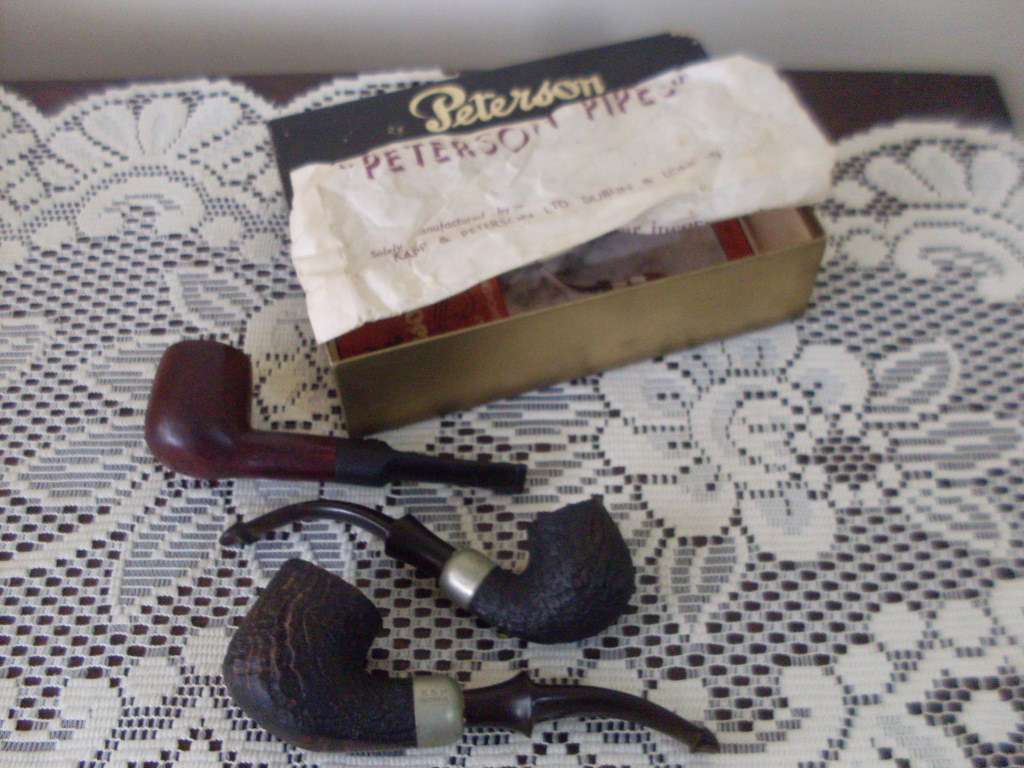1 X PETERSONS HALLMARKED SILVER COLLAR SMOKING PIPE IN ORIGINAL BOX/ WRAPPER  MORE