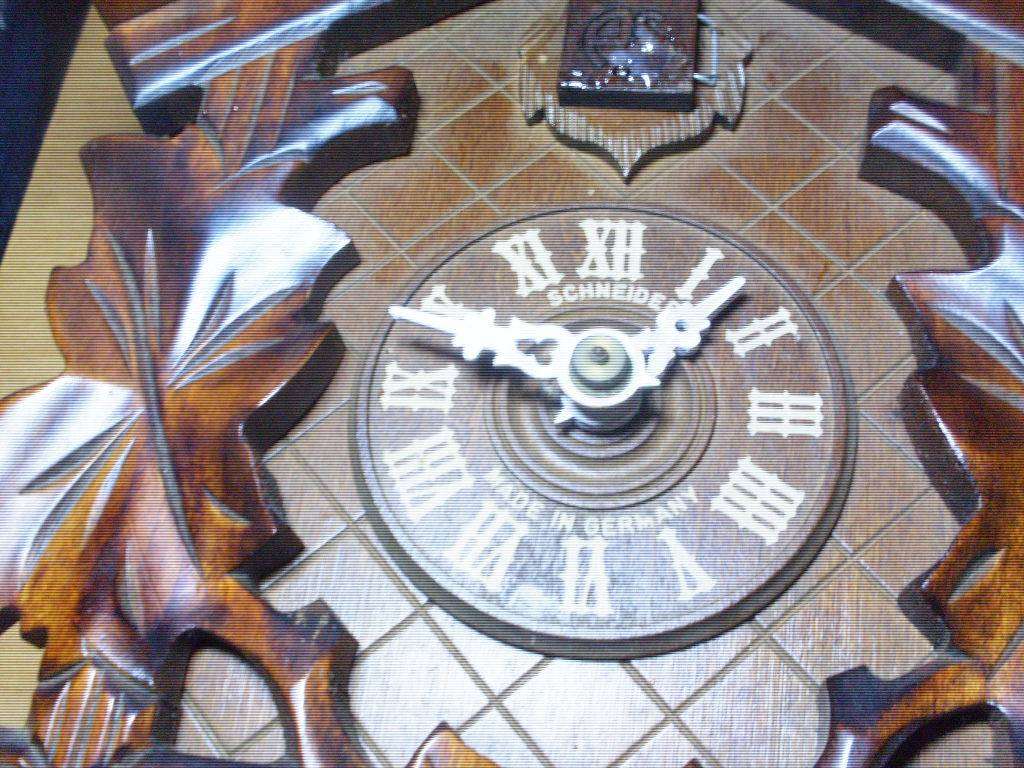 RARE A. SCHNEIDER CUCKOO CLOCK WITH COA BLACK FOREST STICKER ON BACK DOOR