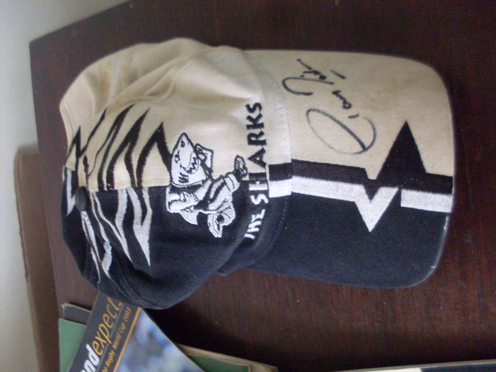 SPORT MEMORABILIA...MOSTLY RUGBY (WC 1995 )AND A FEW CRICKET ITEMS