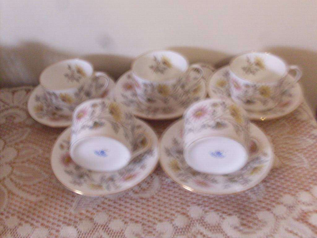 5 FLORAL COALPORT DUOS