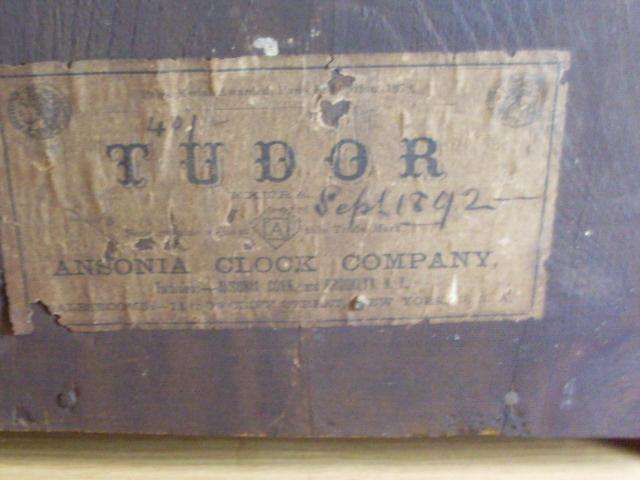 ANSONIA ( TUDOR) MANTLE/WALL  CLOCK CIRCA 1892 ...WORKING