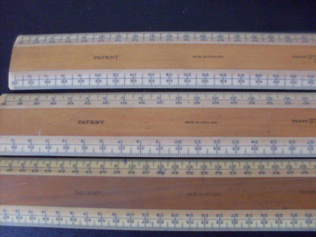 VINTAGE GREAT TURNSTILE LONDON STANLEY 3 NEW RULERS IN ORIGINAL BOX