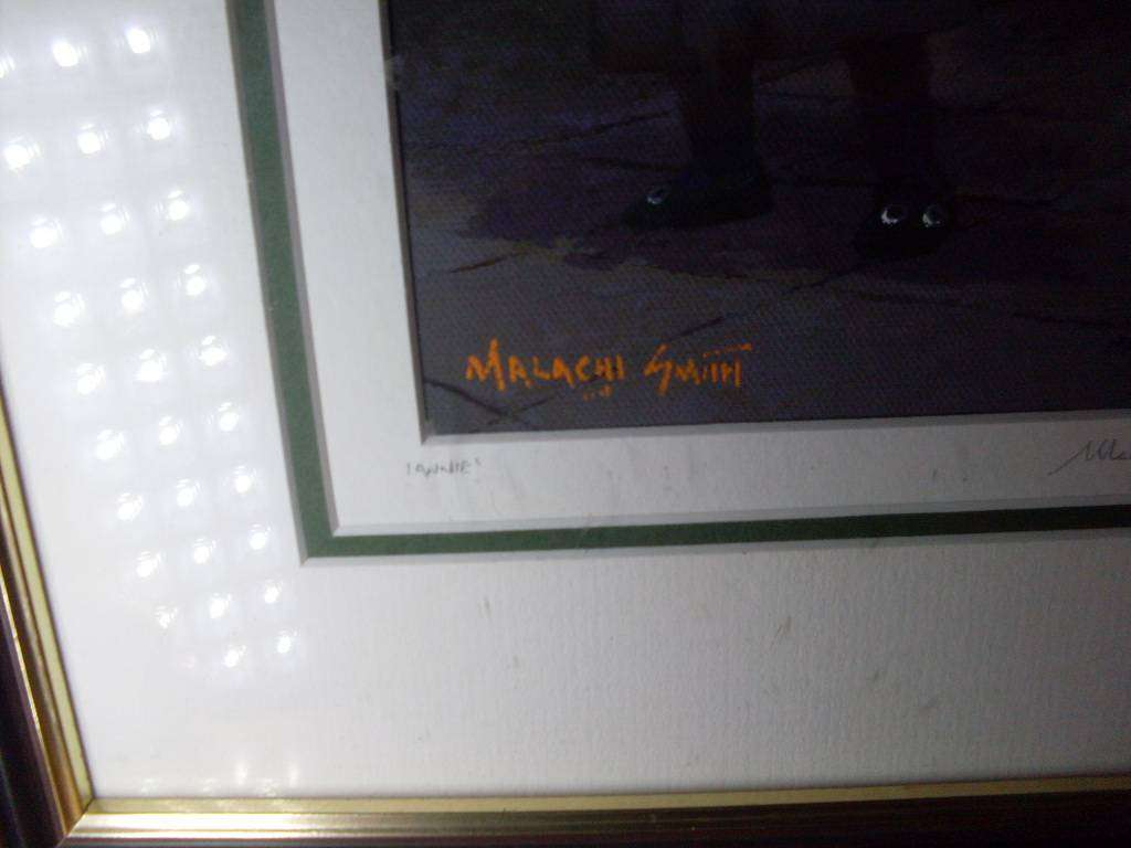 MALACHI SMITH SIGNED PRINT TITLE ANNIE
