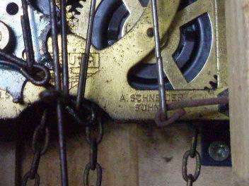 LATE ENTRY...VERY UNUSUAL VINTAGE SCHNEIDER/SOHNE/REGULA/SWISS MANTLE CLOCK...WORKING