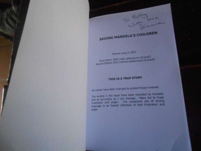 SAVING MANDELA'S CHILDREN - DIANNE LANG 2ND ED 2015 - True story