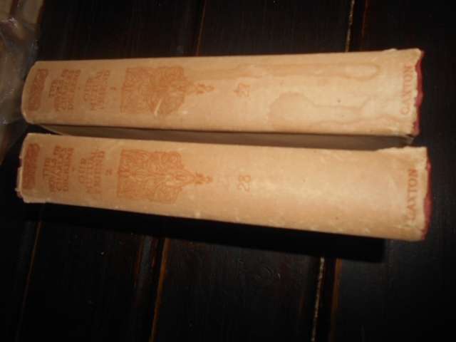 2 antique Charles Dickens  books -OUR MUTUAL FRIEND-  vol 1 & d 2 -  Caxton Pub with plates