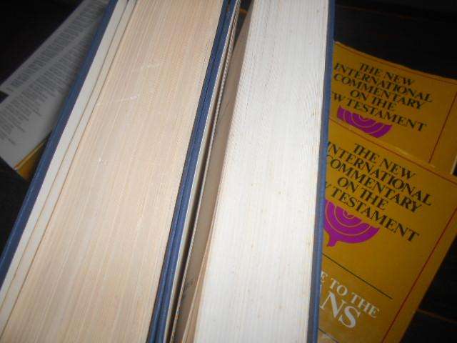 2 books -  New Testament  1 Epistle to Romans J Murray 2 Gospel according to John L Morris