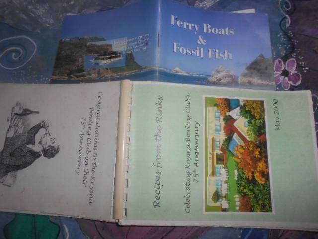 FERRY BOATS & FOSSIL FISH - M HATCHUEL & KNYSNA & RECIPES FROM RINKS KNYSNA