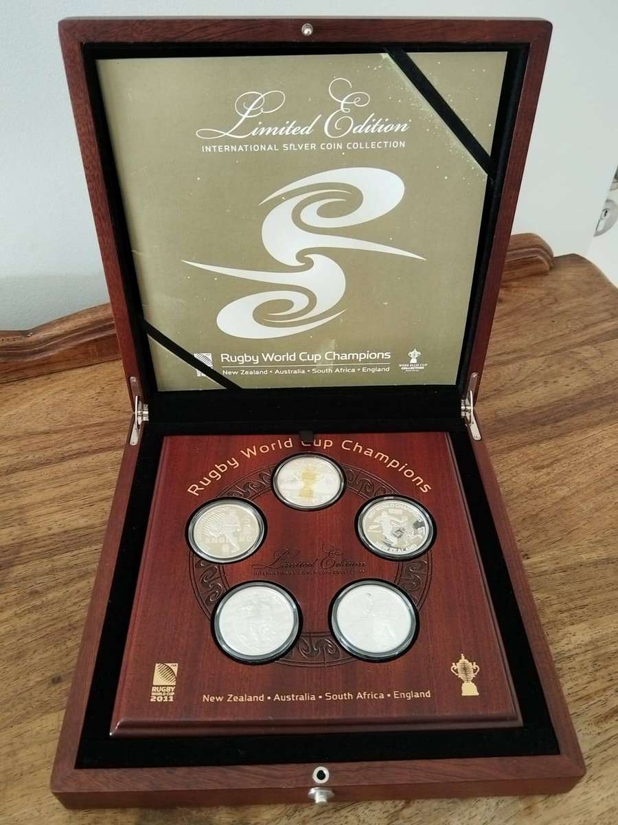 2011 Rugby World Cup Limited Edition Champions Silver Set