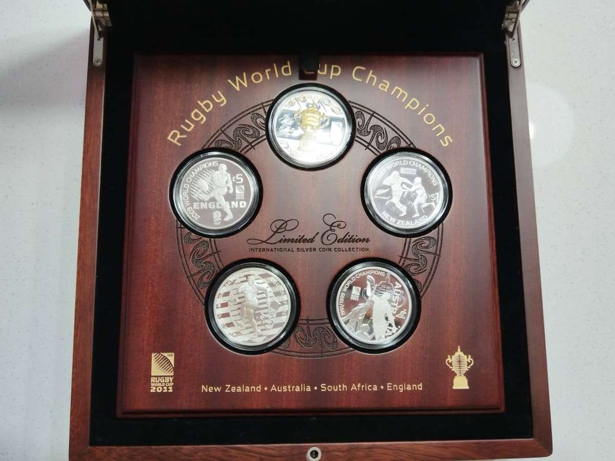 2011 Rugby World Cup Limited Edition Champions Silver Set