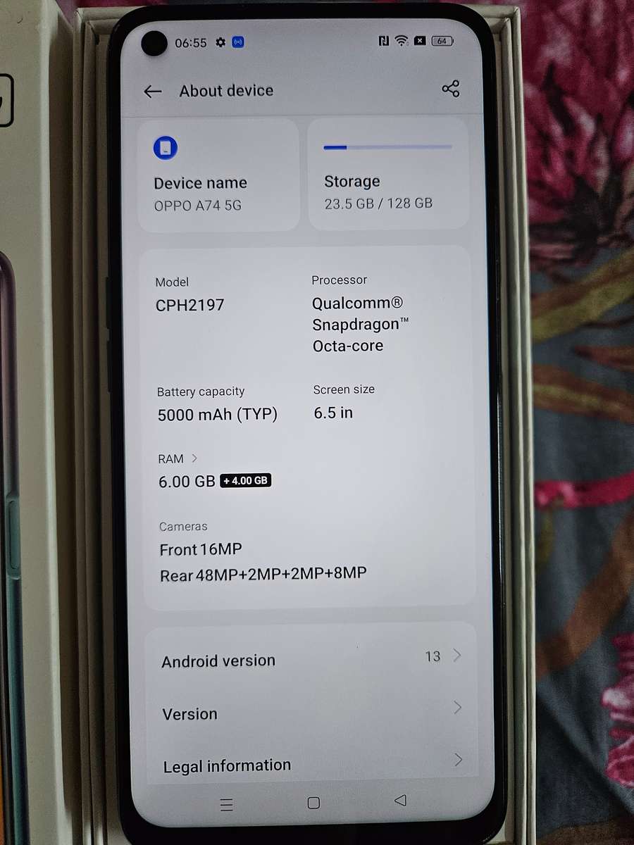 OPPO A74 5G 128GB 6GB