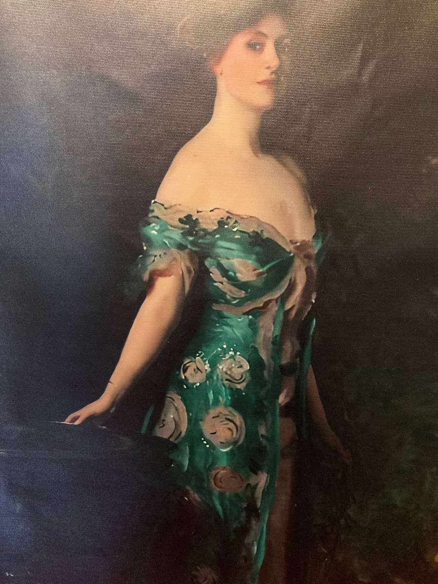 LARGE CANVAS PRINT IN AN ORNATE FRAME