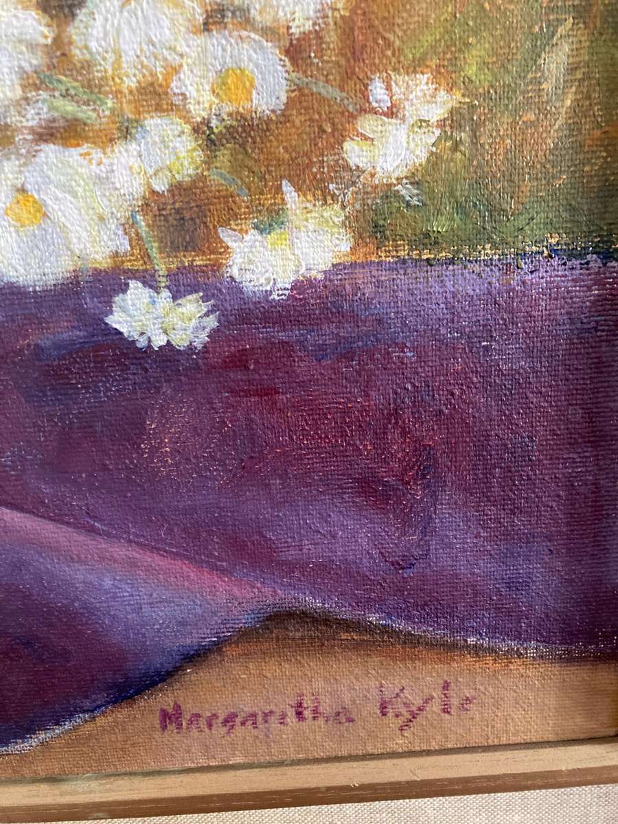 LARGE FRAMED ORIGINAL STILL LIFE OIL PAINTING