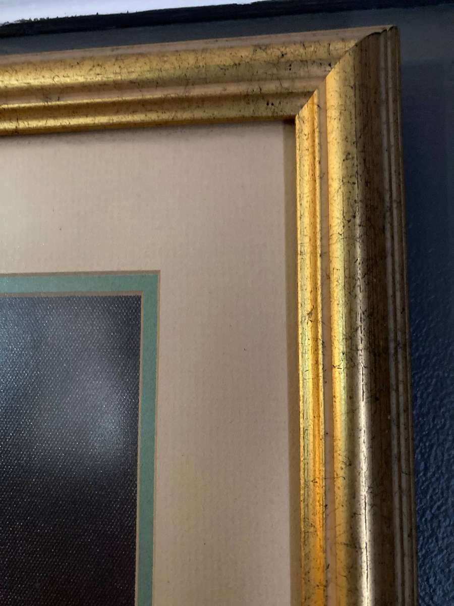 BEAUTIFUL CANVAS PRINT OF A LADY BEHIND GLASS